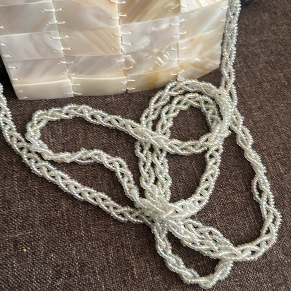 Abalone Shell Crossbody with a Beaded Strap - Picture 4 of 8